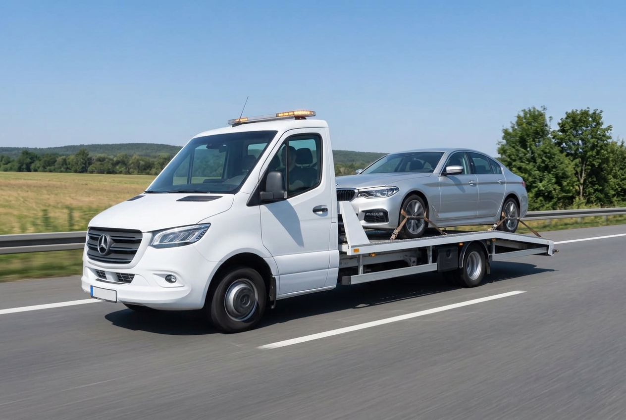 EuroLink recovery truck on a European motorway